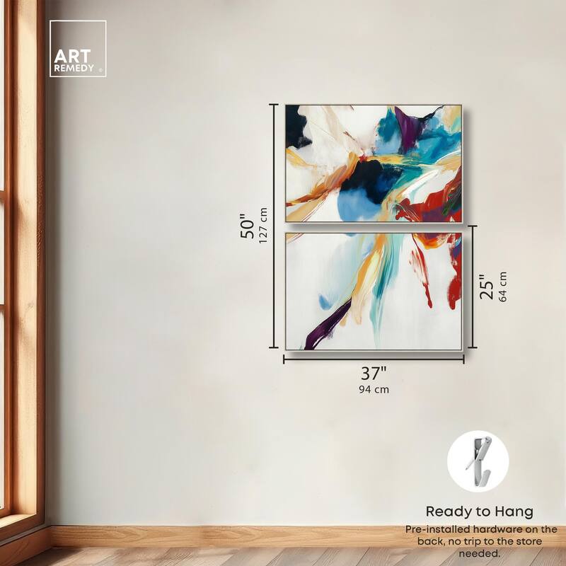 Vibrant Palette II Canvas Set of 2 by Art Remedy