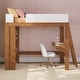 preview thumbnail 5 of 27, Max and Lily Mid-Century Modern Twin Loft Bed with Desk and Bookshelf