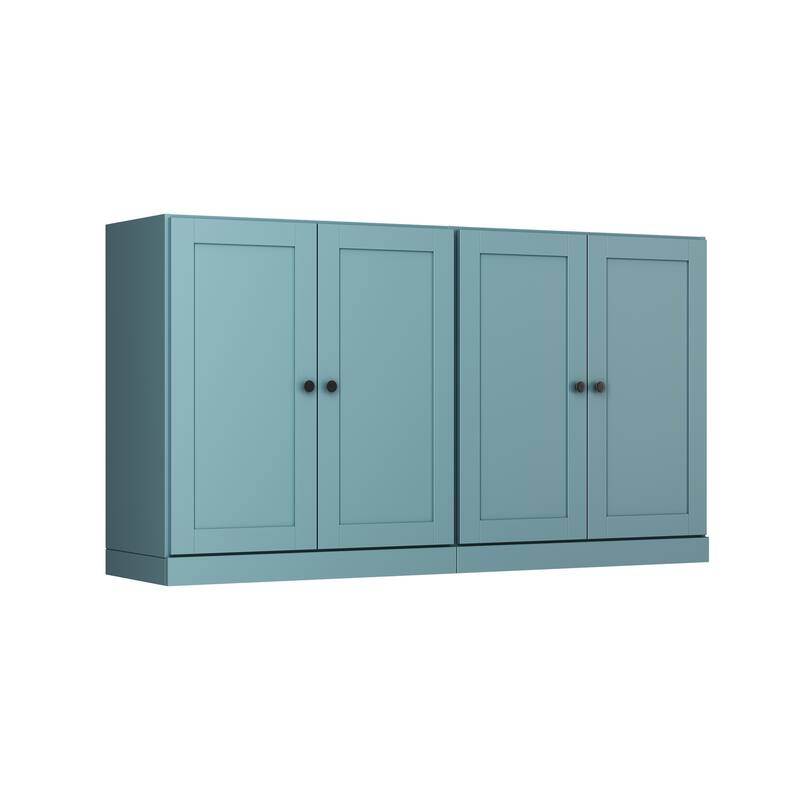 Palace Imports 100% Solid Wood 64" Sideboard with Raised Panel Doors & Adjustable Shelves