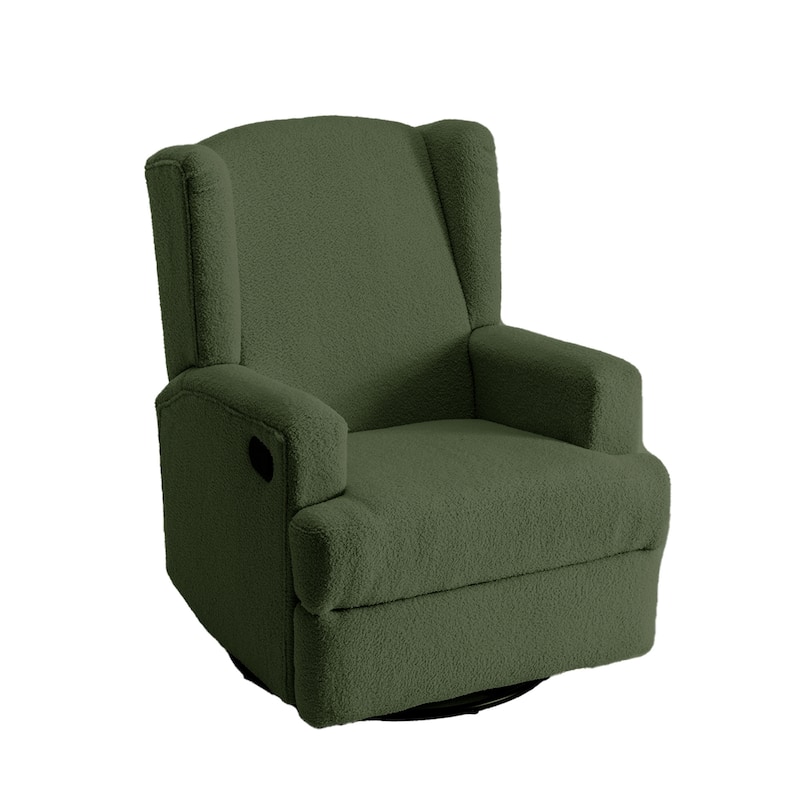 UIXE Upholstered Modern Swivel Glider Rocker Recliner