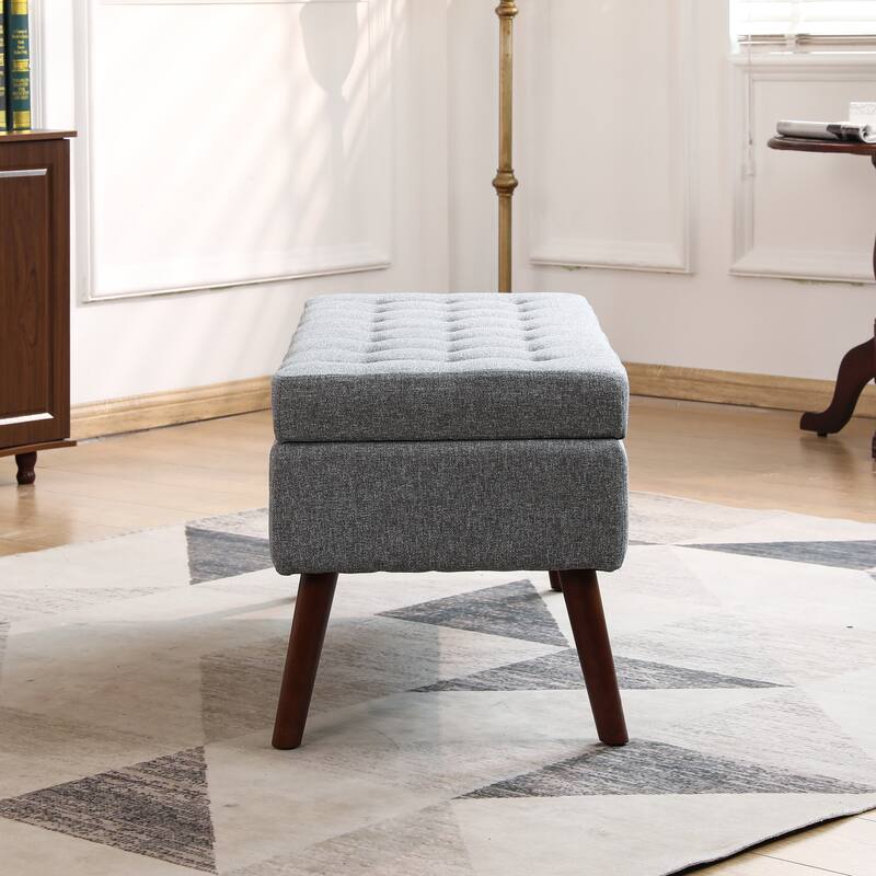 Storage Bench with Storage Bench for Bedroom End of Bed Bench Foot of Bed Bench Storage Ottoman Bench 43.3" W x 17.7"
