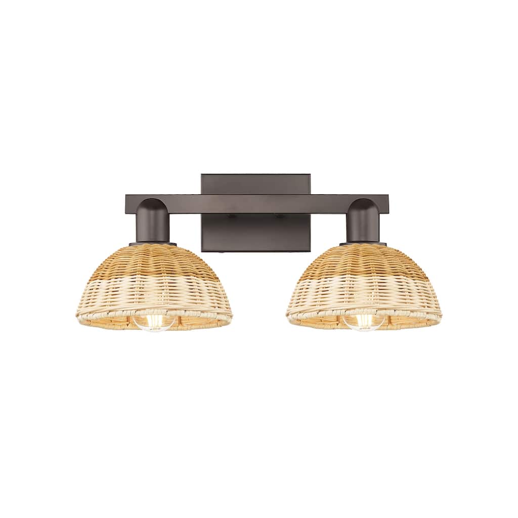 Innovations Lighting 716-2W-12-16 Natural Ballston Dome Vanity Natural
