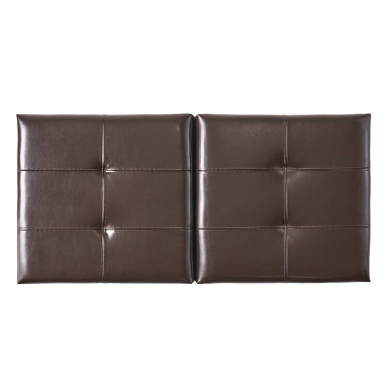 Alfred Brown Bonded Leather Storage Ottoman by Christopher Knight Home