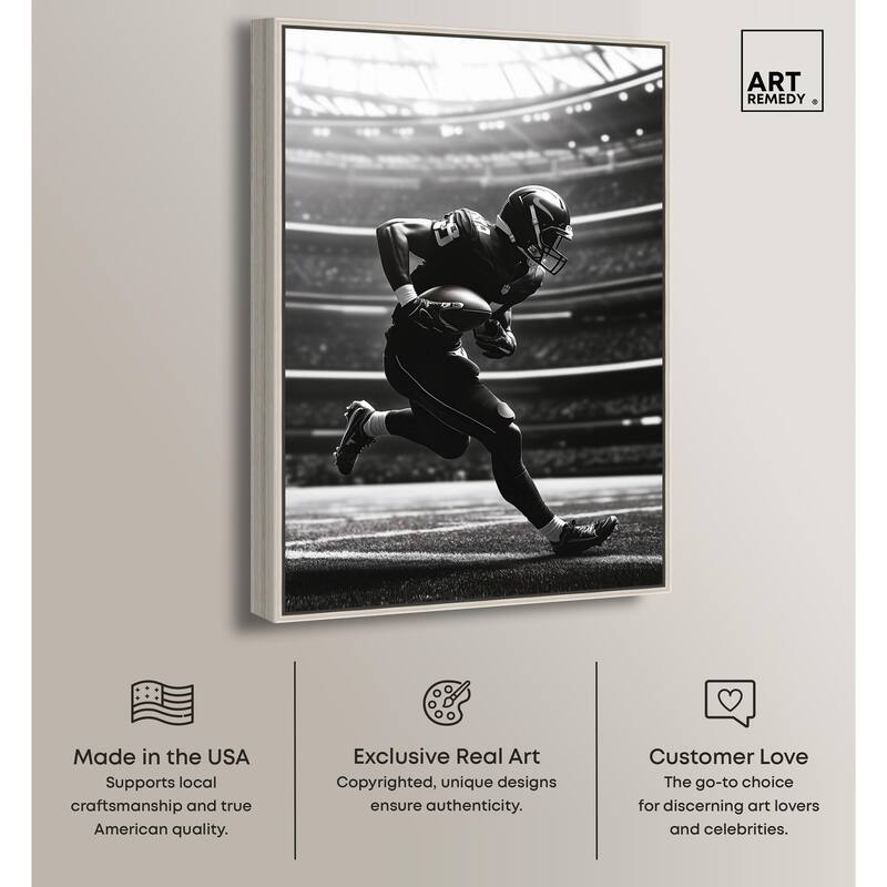 Football Stadium Canvas by Art Remedy