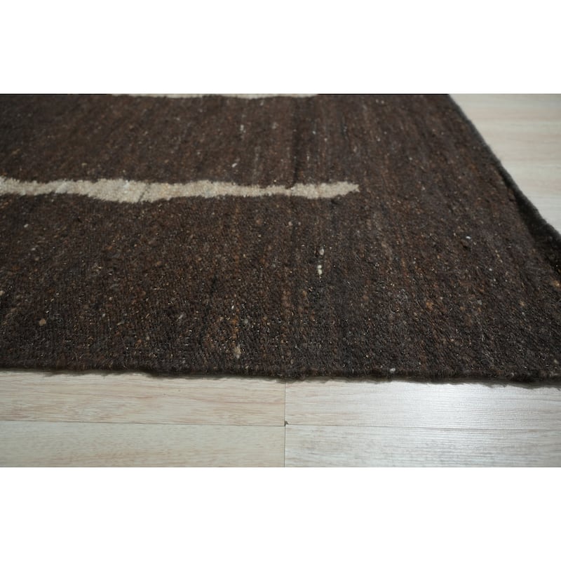 Home Décor Upgrade Your Space with a Gray Hand-Woven Wool Rug | Contemporary Natural Flat Rug for Modern Interiors | Stylish