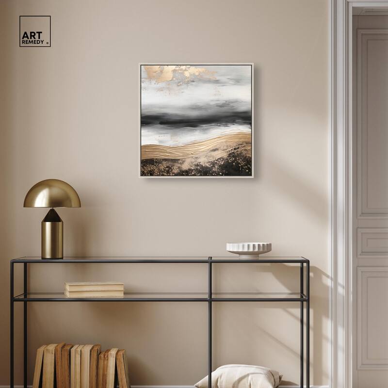 Moonlit Gold Canvas by Art Remedy