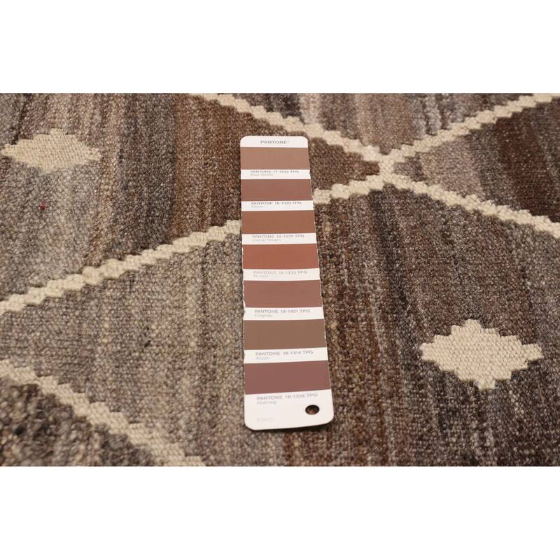 Sivas Brown Kilim 8'11" x 11'3" - 8'11 x 11'3