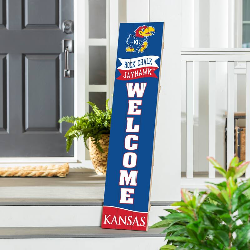 47" Porch Leaner Welcome Wall Sign, University of Kansas