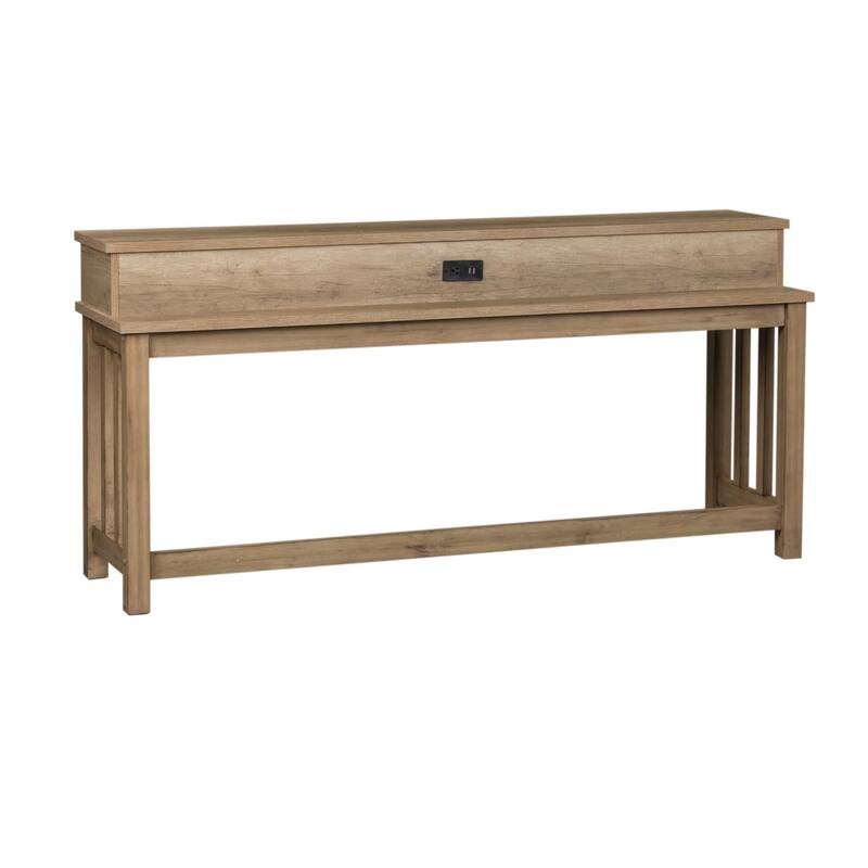 Liberty Furniture Sun Valley Sandstone Console Bar Table Charging Station