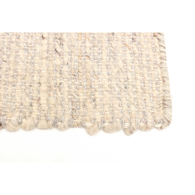 ECARPETGALLERY Braid weave Sienna Tan Wool Rug - 5'0 x 7'11