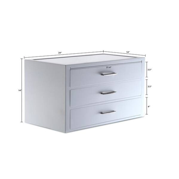 Shop Hives Honey Neil White 3 Drawer Jewelry Storage Free