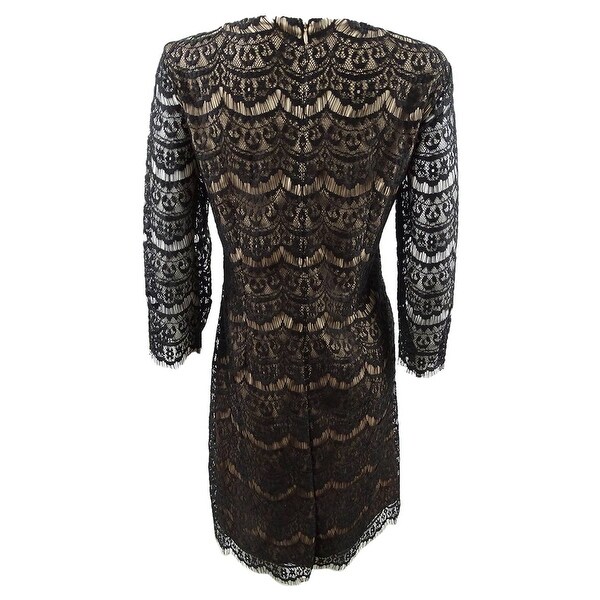 jessica howard scalloped lace shift dress