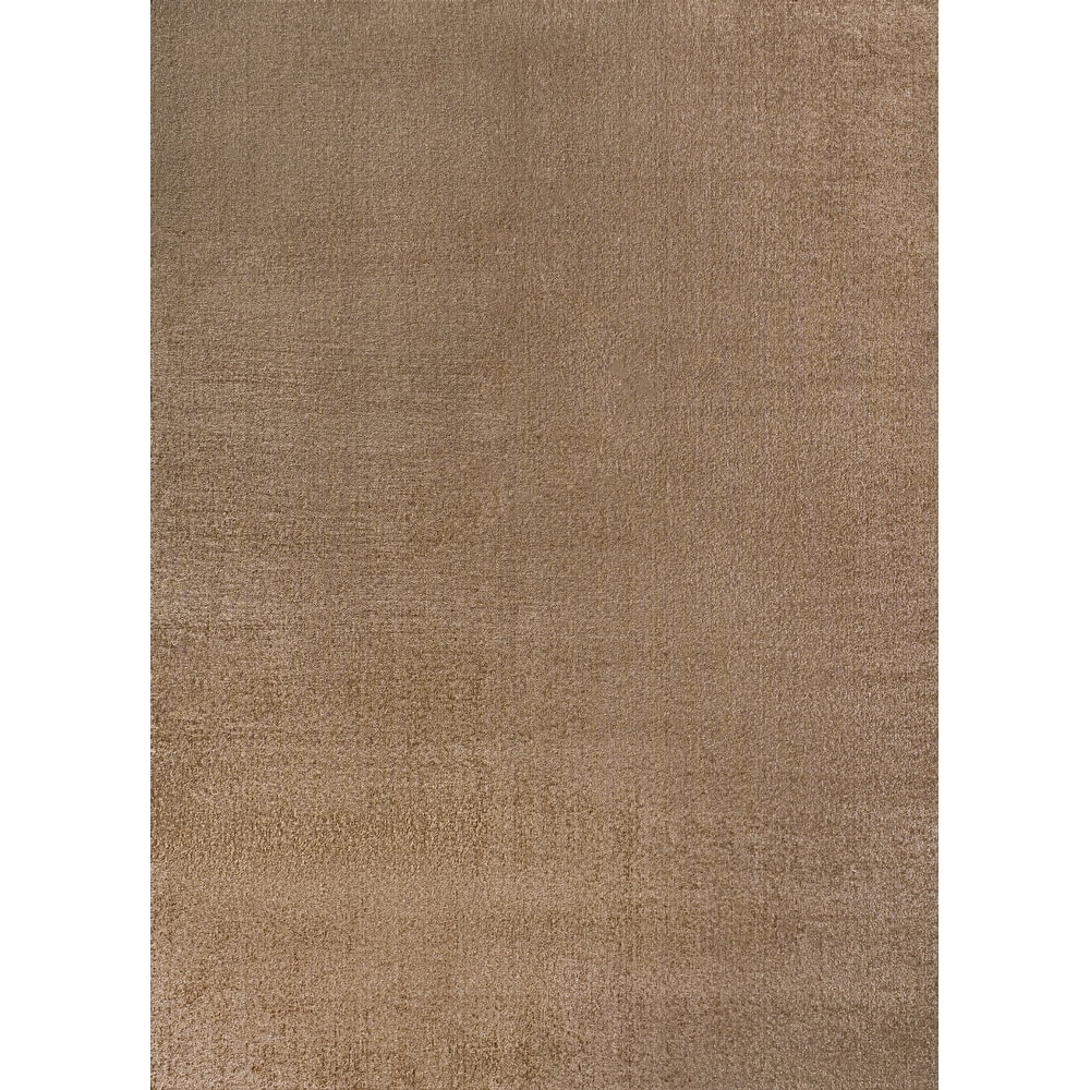JONATHAN Y Fawning Classic Solid Low-Pile Machine-Washable Terra Area Rug