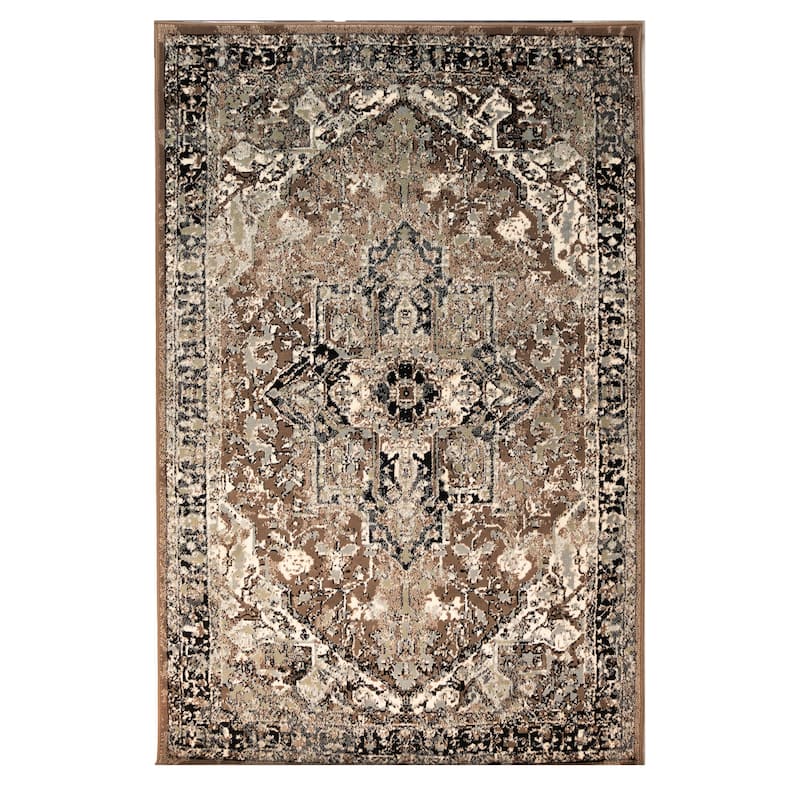 Liora Manne Aurora Medallion Indoor Rug - 3'3" x 4'11" - Beige