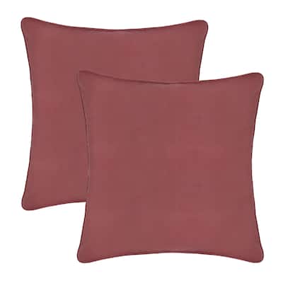 A1HC Set of 2 Luxurious Fine Soft Velvet Throw Pillow Covers Only, For Sofas, Beds, Vibrant Colors and Hidden Zipper