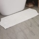 preview thumbnail 1 of 8, Home Weavers Bathroom Rug, Cotton Soft, Water Absorbent Bath Rug, Non Slip Shower Rug Machine Washable 22"x60" Runner White