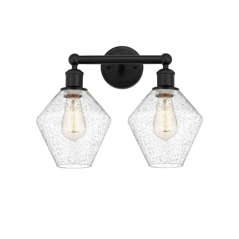 Innovations Lighting Cindyrella - 2 Light 17" Bath Vanity Light - Seedy/Matte Black