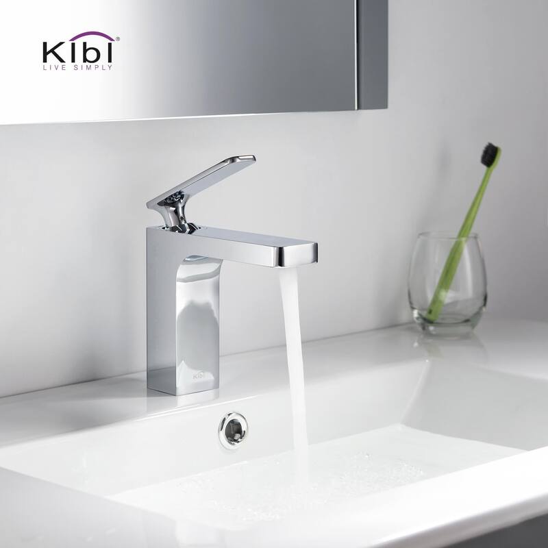Lead Free Solid Brass Single Handle Bathroom Vanity Sink Faucet with Water Hose