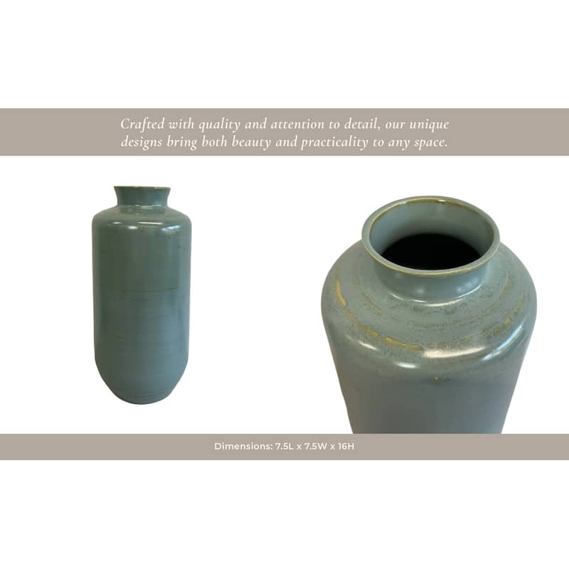 Handcrafted Pottery Earthenware Decorative Vase for Home Decor