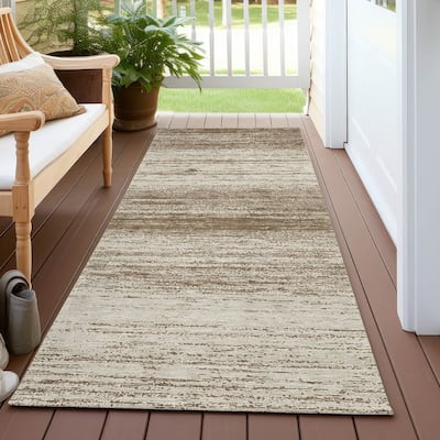 Machine Washable Indoor/ Outdoor Chantille Ombre Rug