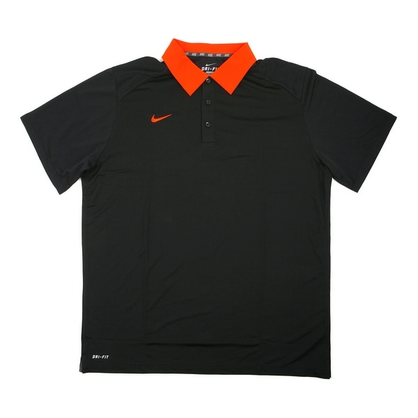 mens black nike polo