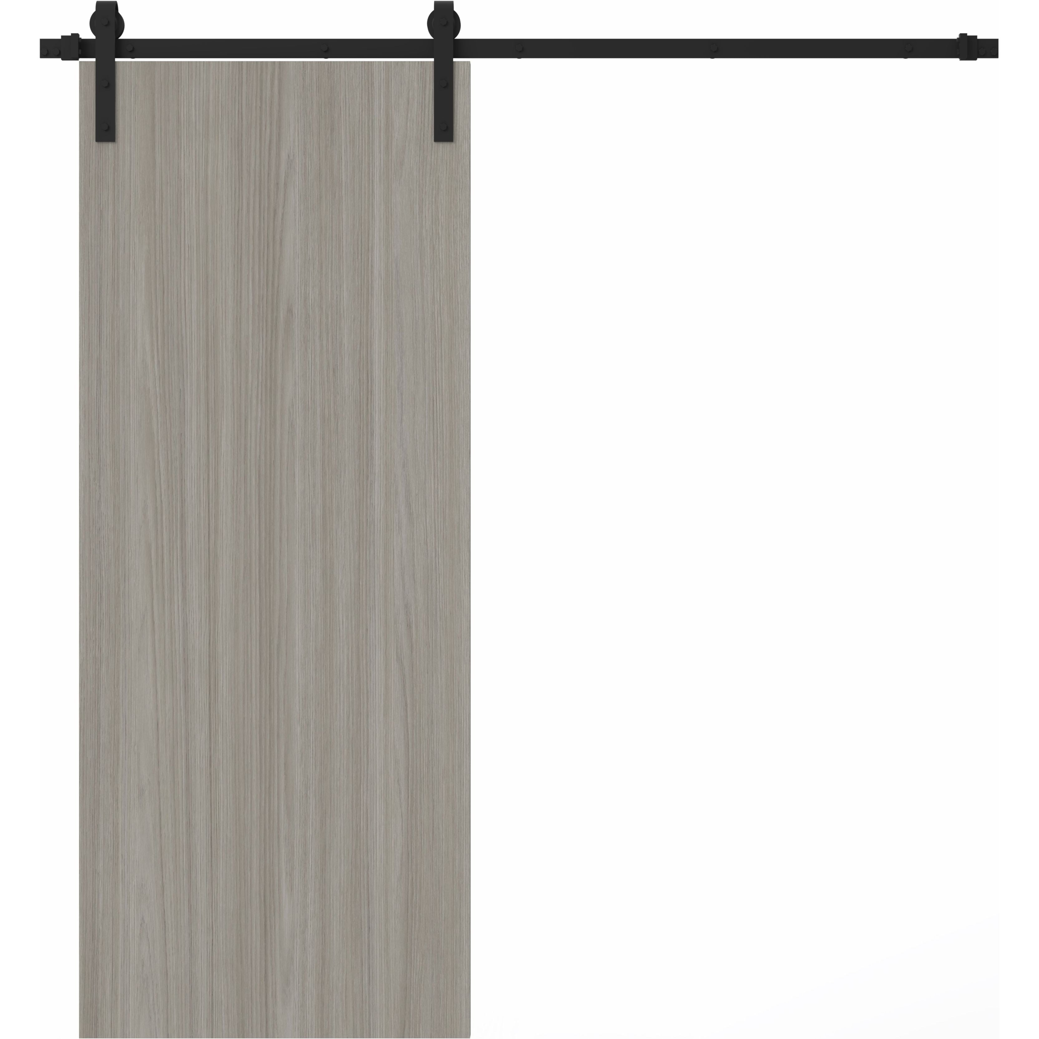 SartoDoors Basic 3001 | Bedroom Door Barn Door | Solid Wood | 18x80, Oak Bathroom Door Pantry Door Closet Door Laundry Room Door