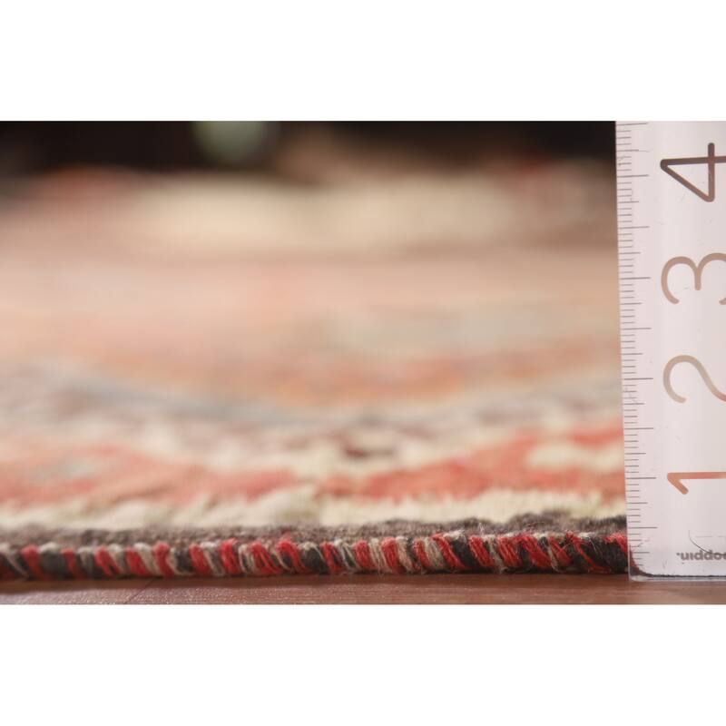 Flatweave Vegetable Dye Kilim Qashqai Persian Antique Rug - 4'11"x 8'10"