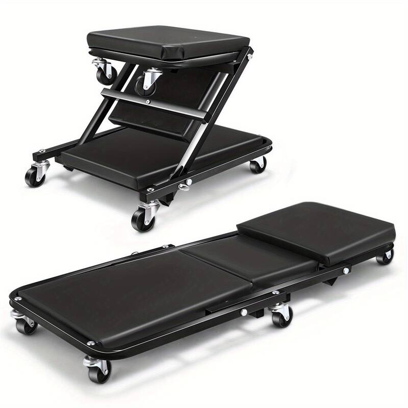 Multiple Mechanical Crawling Seats,36/40 in 2-in-1 Rolling Stools