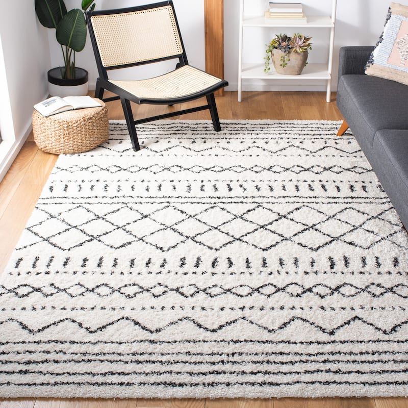 SAFAVIEH Arizona Shag Lotta Moroccan 1.2-inch Thick Rug