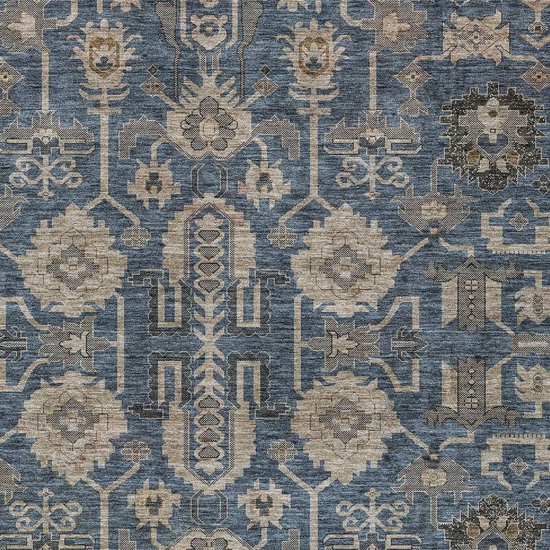 HomeRoots Oriental Traditional Rectangle Outdoor Rug