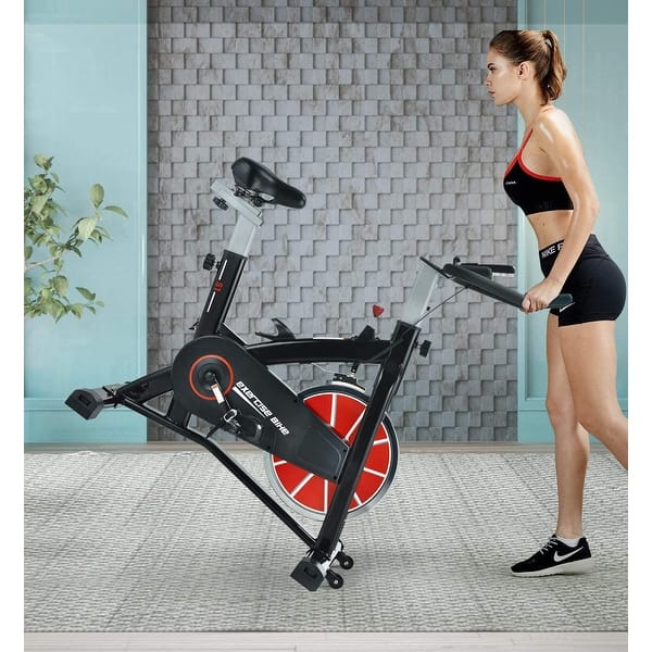 SYRINX Indoor Cycling Bike-Belt Drive Indoor Exercise Bike - L 40.2'' x W  9.84'' x H 33.9'' - Bed Bath & Beyond - 31427520