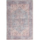 preview thumbnail 46 of 77, New Concept Washables Vintage Medallion Machine Washable Area Rug 5'3" x 7'3" - Blue/Multi
