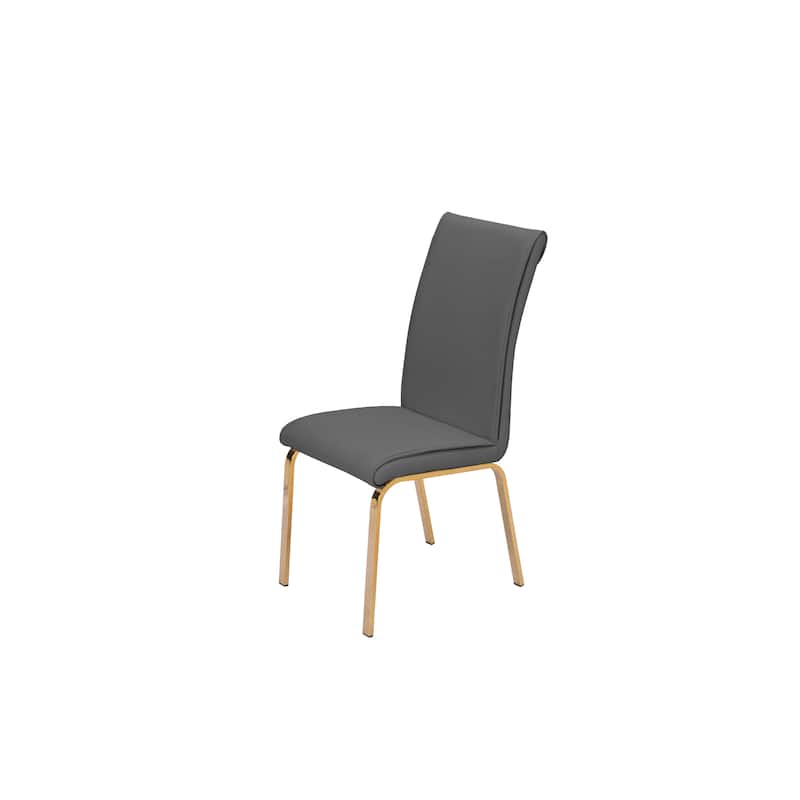 Best Quality Furniture Dining Side Chair Gold Legs (Set of 2)