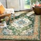 SAFAVIEH Monaco Lillie Boho Medallion Distressed Area Rug - 6'7" x 9'2" - Forest Green/Light Blue