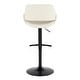 preview thumbnail 86 of 144, Silver Orchid Svellingen Adjustable Bar Stool with Rounded T Footrest - Set of 2