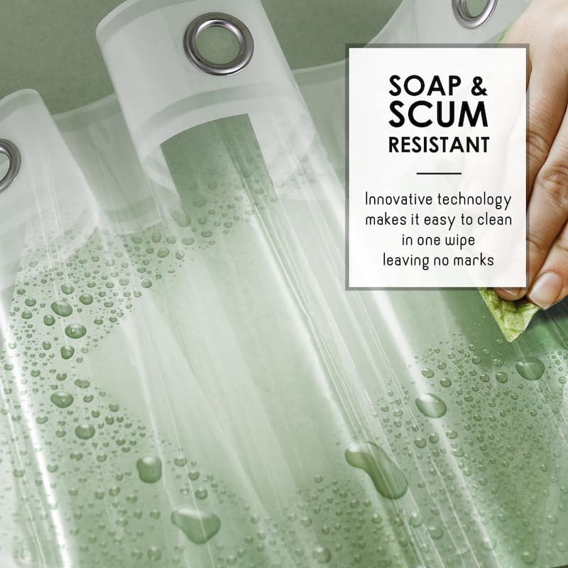 Empyrean Heavy Duty 5G Thick Scum Resistant Shower Curtain Liner