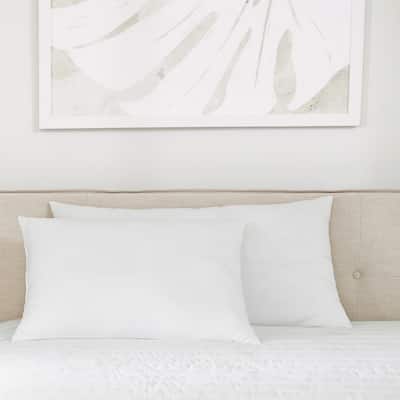 2-Pack Plush Bed Pillows Set - White