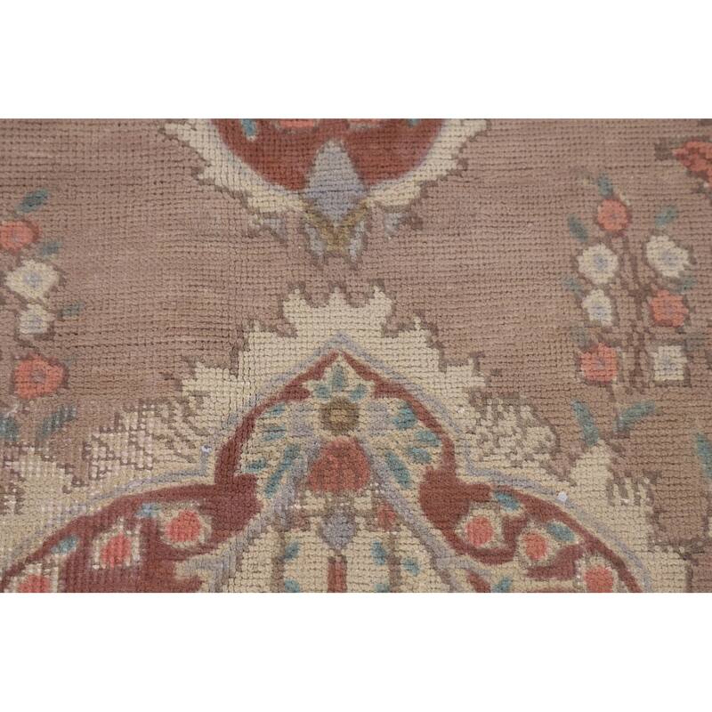 Tabriz Persian Vintage Area Rug Handmade Floral Wool Carpet - 6'4" x 9'11"