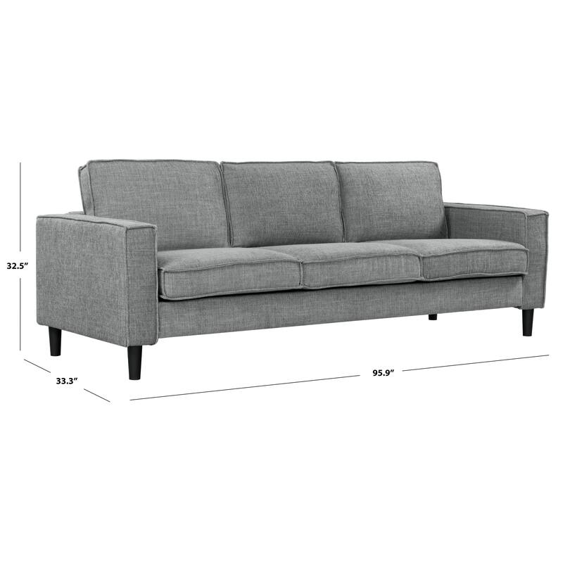 SAFAVIEH Couture Kalyna 3.5-Seater Sofa - 96"W x 33"D x 33"H