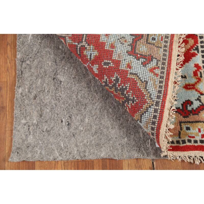 Geometric Red Kazak Indian Accent Rug Hand-Knotted Wool Carpet - 2'0"x 3'0"