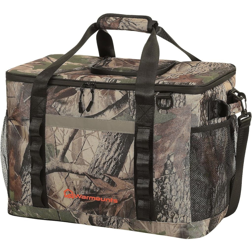WARMOUNTS 75 Cans Insulated Leakproof Soft Cooler Bag with 2 Compartment for Camping Picnic