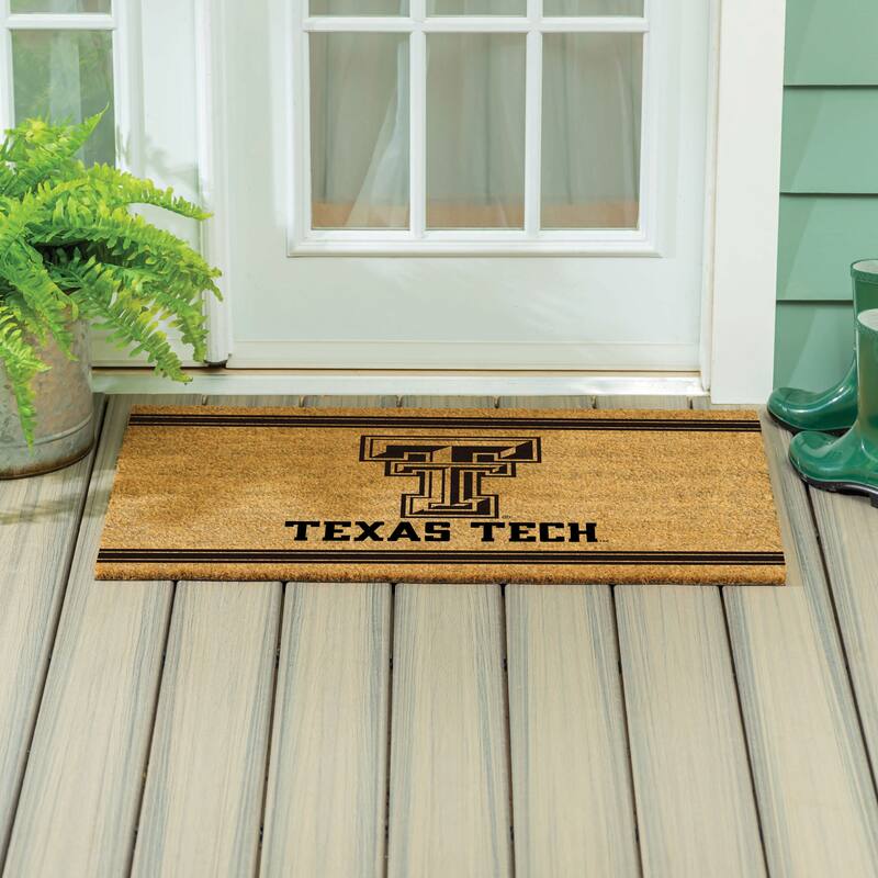 Texas Tech University Monochrome Indoor/Outdoor Coir Door Mat