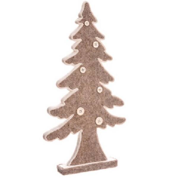 Shop 16 5 Brown Buttoned Tabletop Christmas Tree Decoration