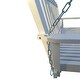 preview thumbnail 7 of 5, Outdoor Patio Front White Porch Swing with Armrests and Hanging Chains