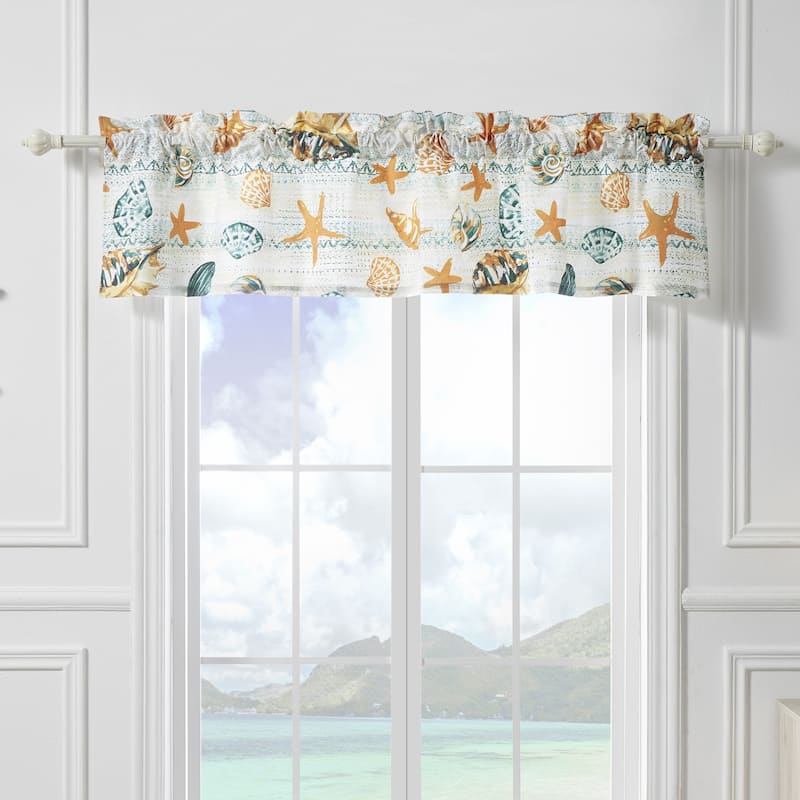 Greenland Home Fashions Kona Window Valance - 84 W x 16 L inches