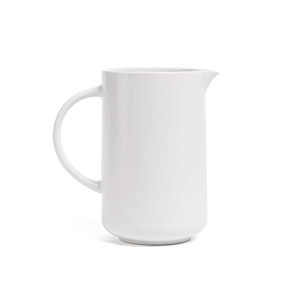 over&back Coupe Semi-Matte Stoneware 42oz Pitcher