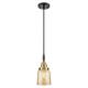 Option Black Antique Brass / Silver Plated Mercury Shade