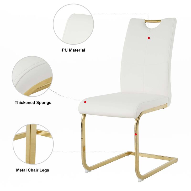 PU Dining Chair Living Room Chair ,Set of 6