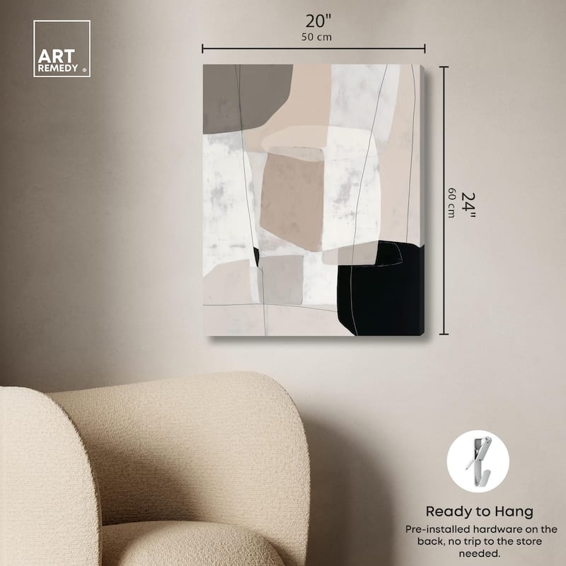 Neutral Forms I Canvas by Art Remedy, Gallery Wrapped