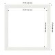 preview thumbnail 36 of 36, Amanti Art Vanity White Narrow Framed Dry Erase Magnetic Board 27 x 27 in